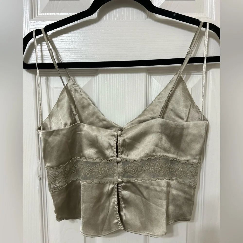 NWOT Free People, Stella Swing Cami, Small in Mushroom